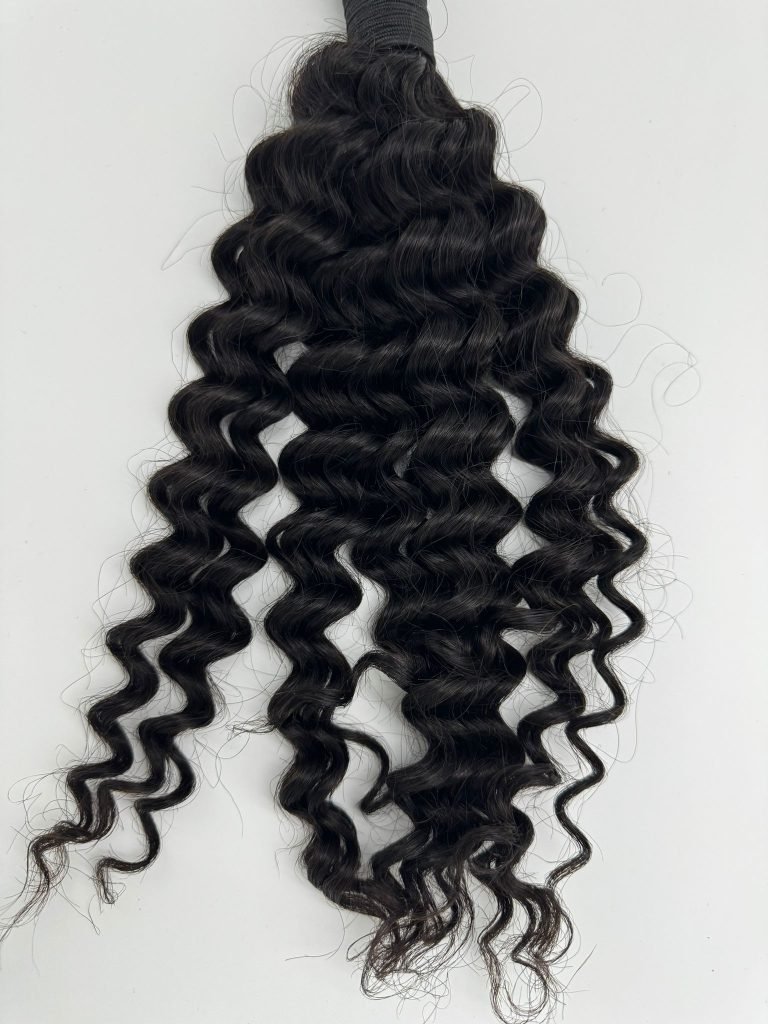 100% Echthaar tiefe Welle, 100g, 16inches  100% Remy-Haar