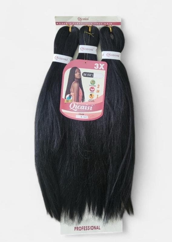 Qicaisi 3X Easy To Braid 26inch 90g*3