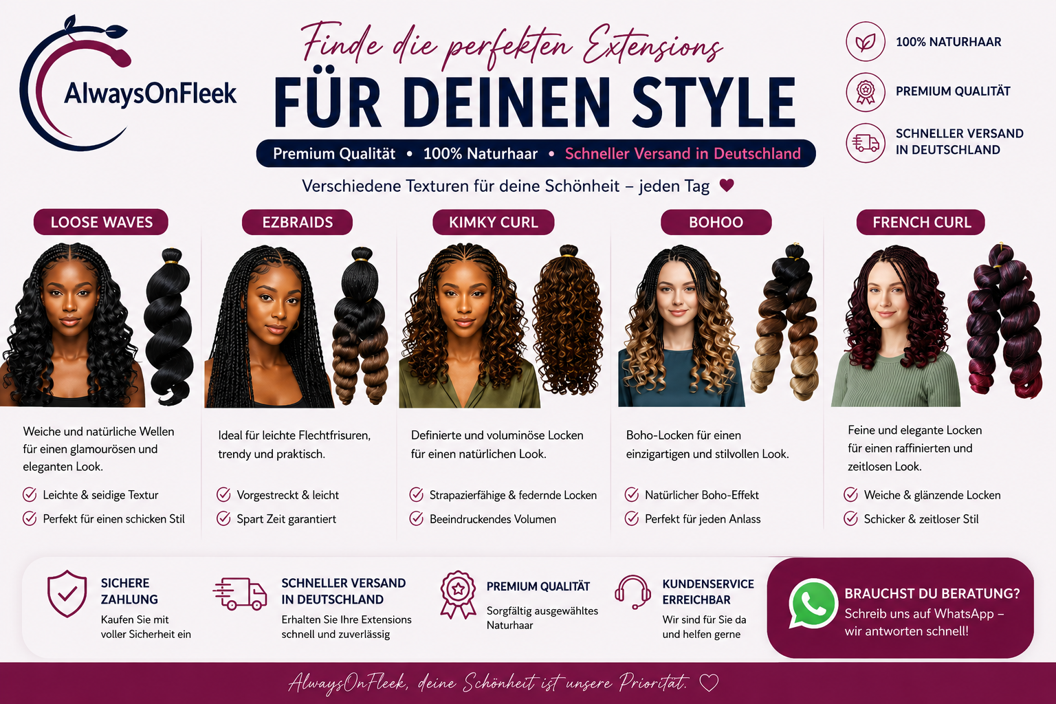 Read more about the article Wie wählt man die richtigen Haarverlängerungen passend zu seinem Stil?