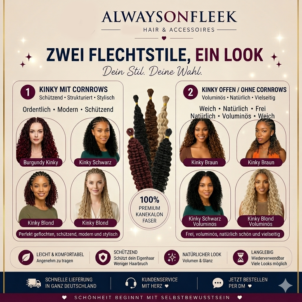Read more about the article Kinky Hair: Zwei Styles, unendlich viele Möglichkeiten